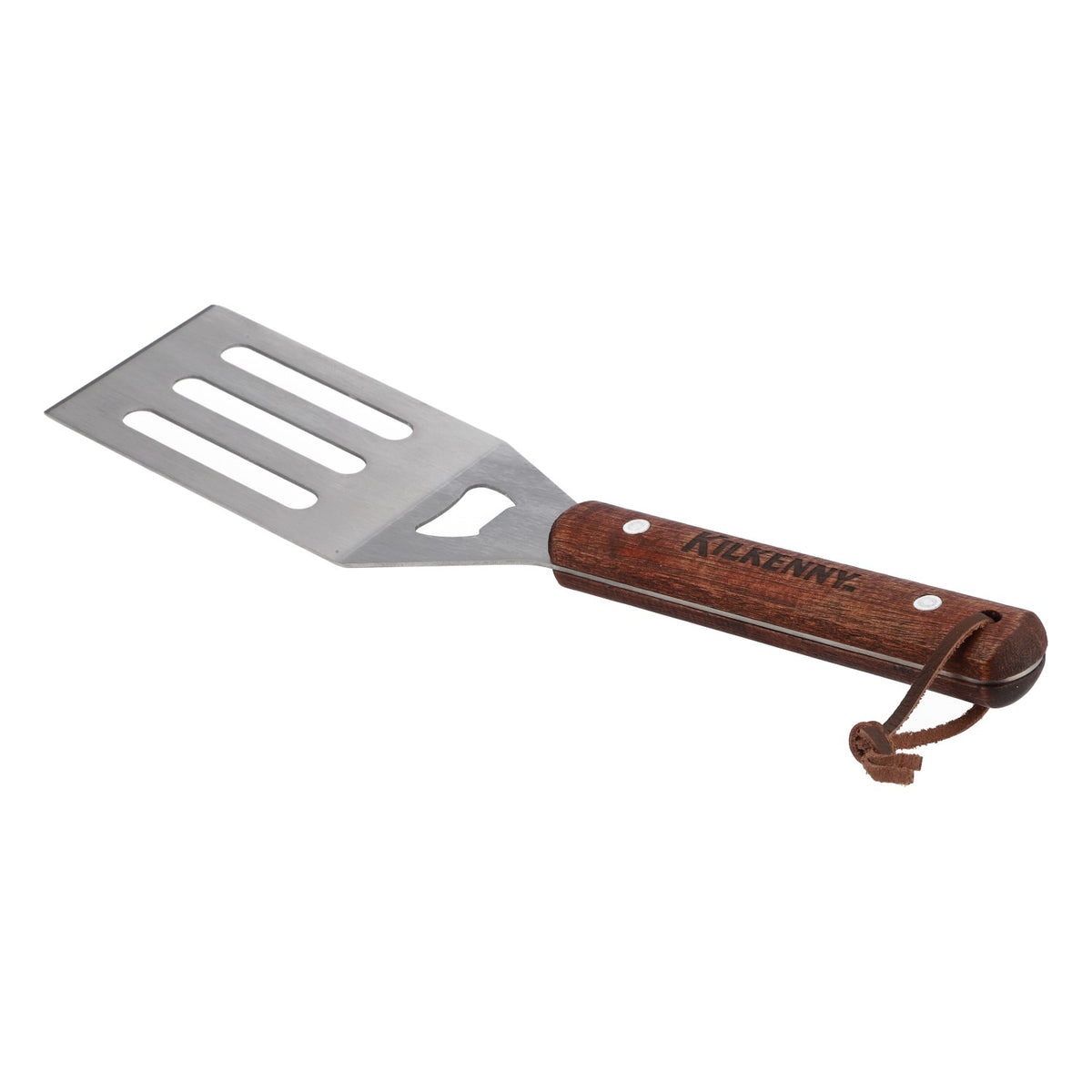 Kilkenny Birra Paletta per barbecue Paletta per barbecue con apribottiglie Manico in acciaio inossidabile e legno – Vista 2