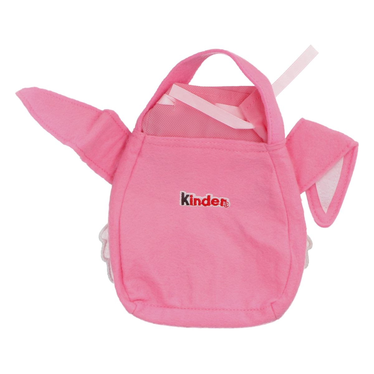 Borsa per bambini in feltro con coniglietto pasquale rosa – Vista 2