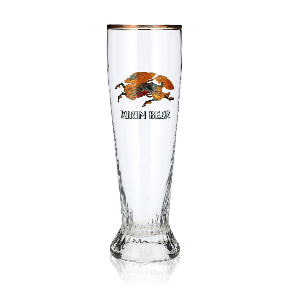 Bicchiere da birra Kirin Ichiban da 0,3 l, bicchiere da birra di frumento con rilievo “Sahm Schönsee”