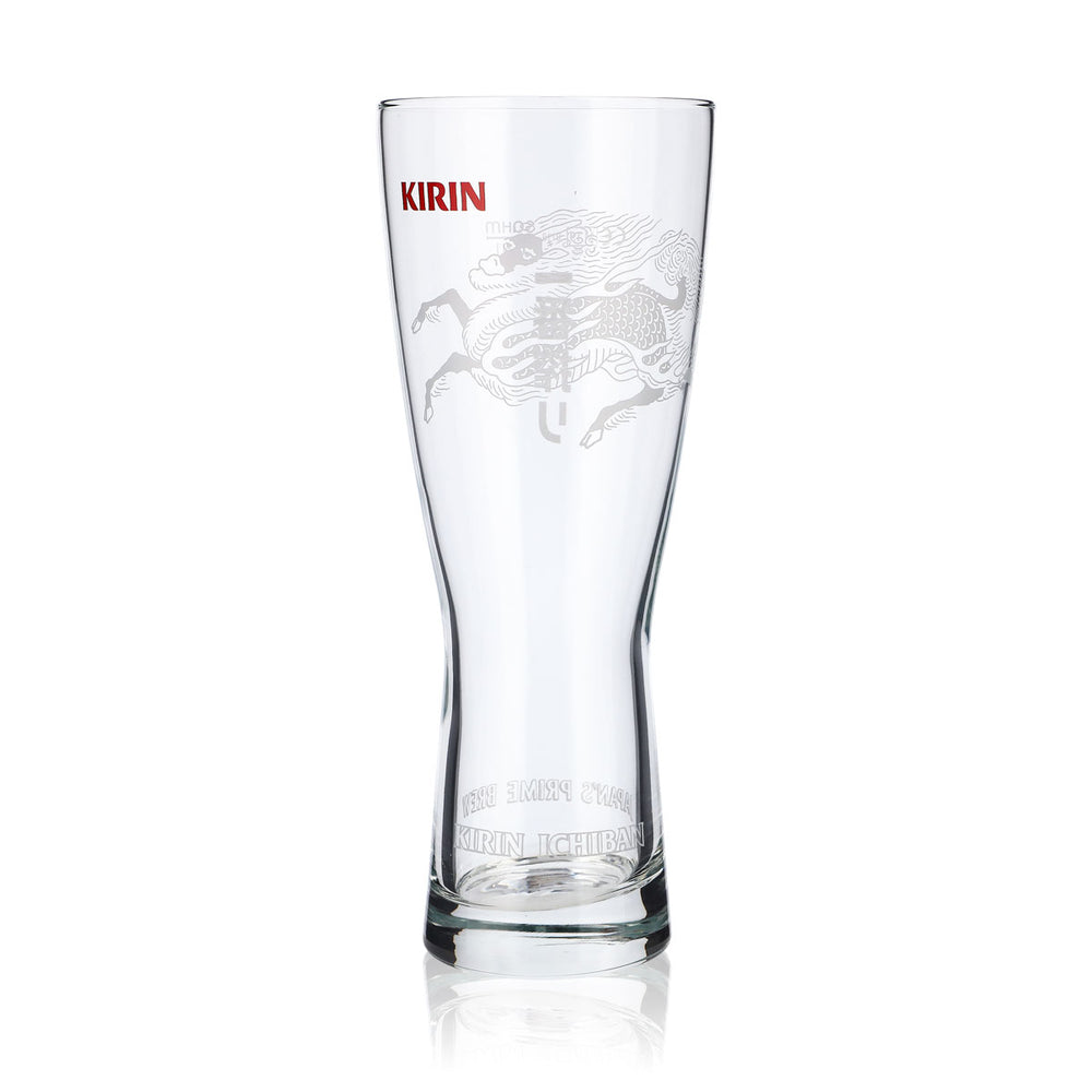 Bicchiere da birra Kirin Ichiban 0,5 l Bicchiere a calice Bicchieri da birra Bicchiere da birra Logo rosso