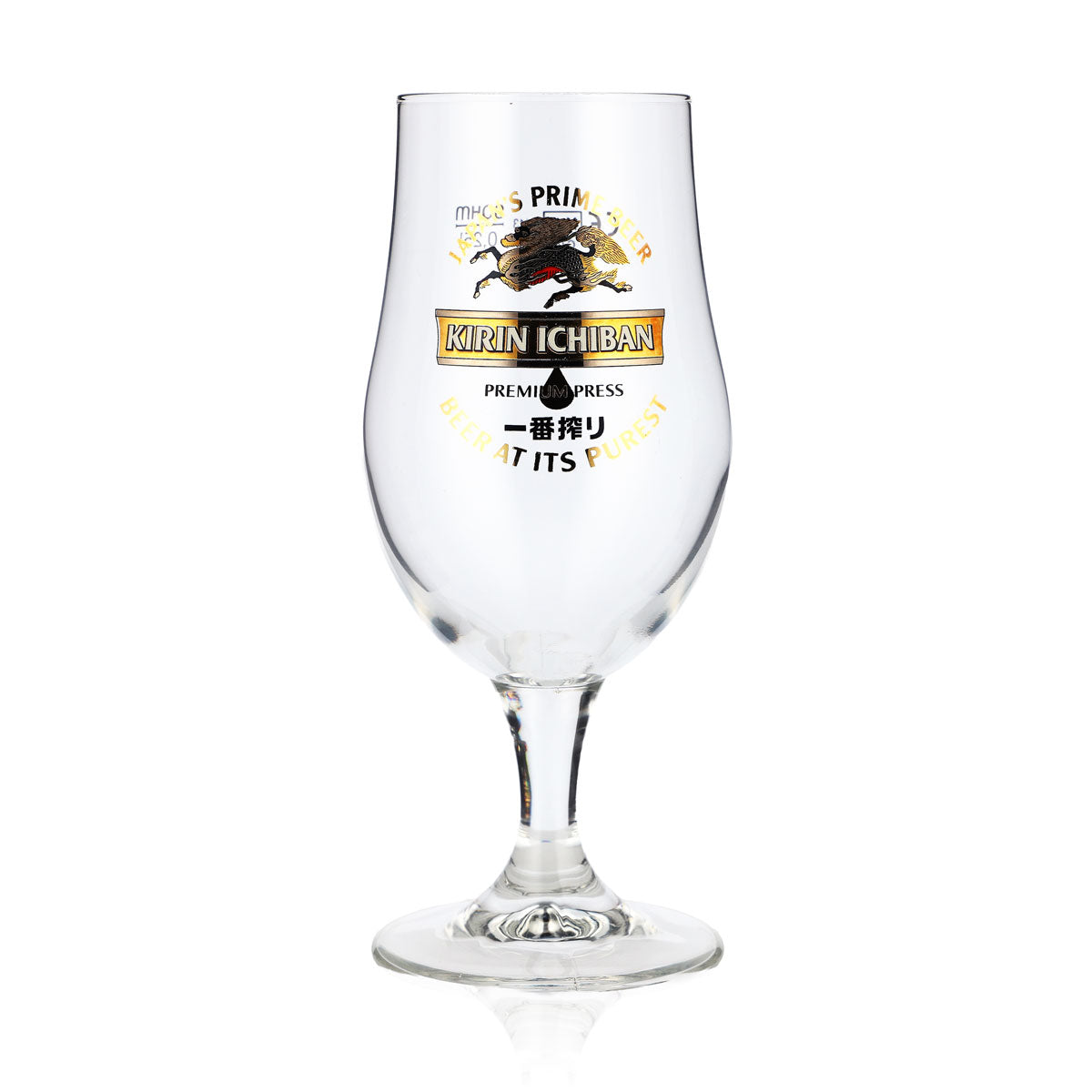 Kirin Ichiban Birra Bicchieri da birra 0,25 l Bicchieri a tulipano Logo Oro Sahm