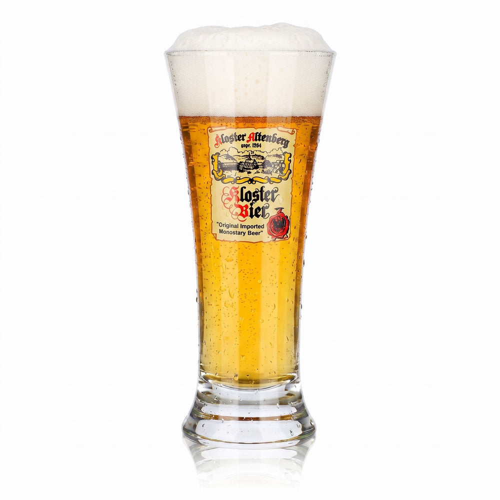 Bicchiere da birra “Kloster Altenberg” da 0,2 l, a forma di tulipano; birra “Kloster Rastal”, bicchieri da birra a forma di tulipano