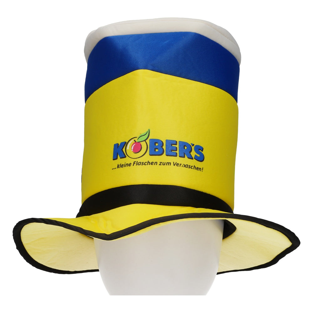 Liqueur Hut di Kobers "Mangiami!" giallo/blu/bianco