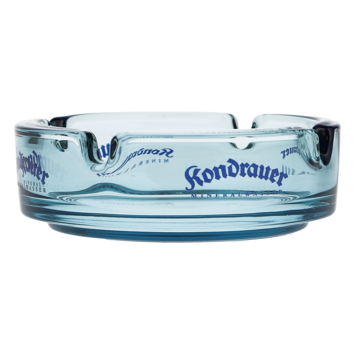 Kondrauer Wasser Posacenere in vetro azzurro, design retrò da bar – Vista 3