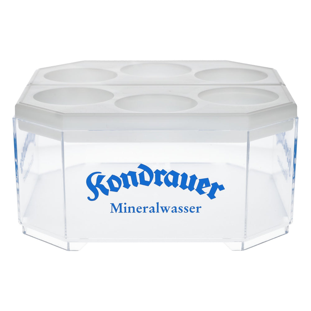Kondrauer Raffreddatore per bottiglie d'acqua, 6 bottiglie, trasparente, in plastica, accessori da bar