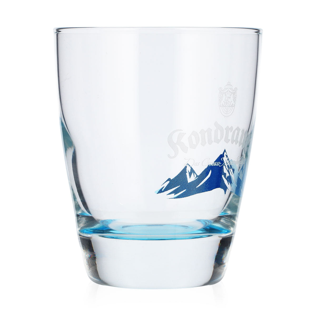 Bicchiere da acqua Kondrauer da 0,26 l con fondo blu e montagne blu – Bicchiere da collezione – Vista 2