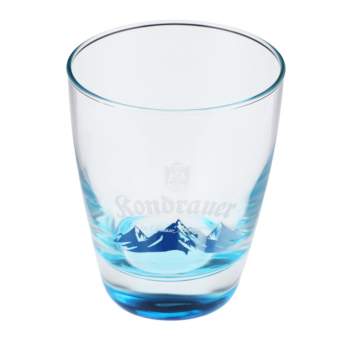 Bicchiere da acqua Kondrauer da 0,26 l con fondo blu e montagne blu – Bicchiere da collezione – Vista 4