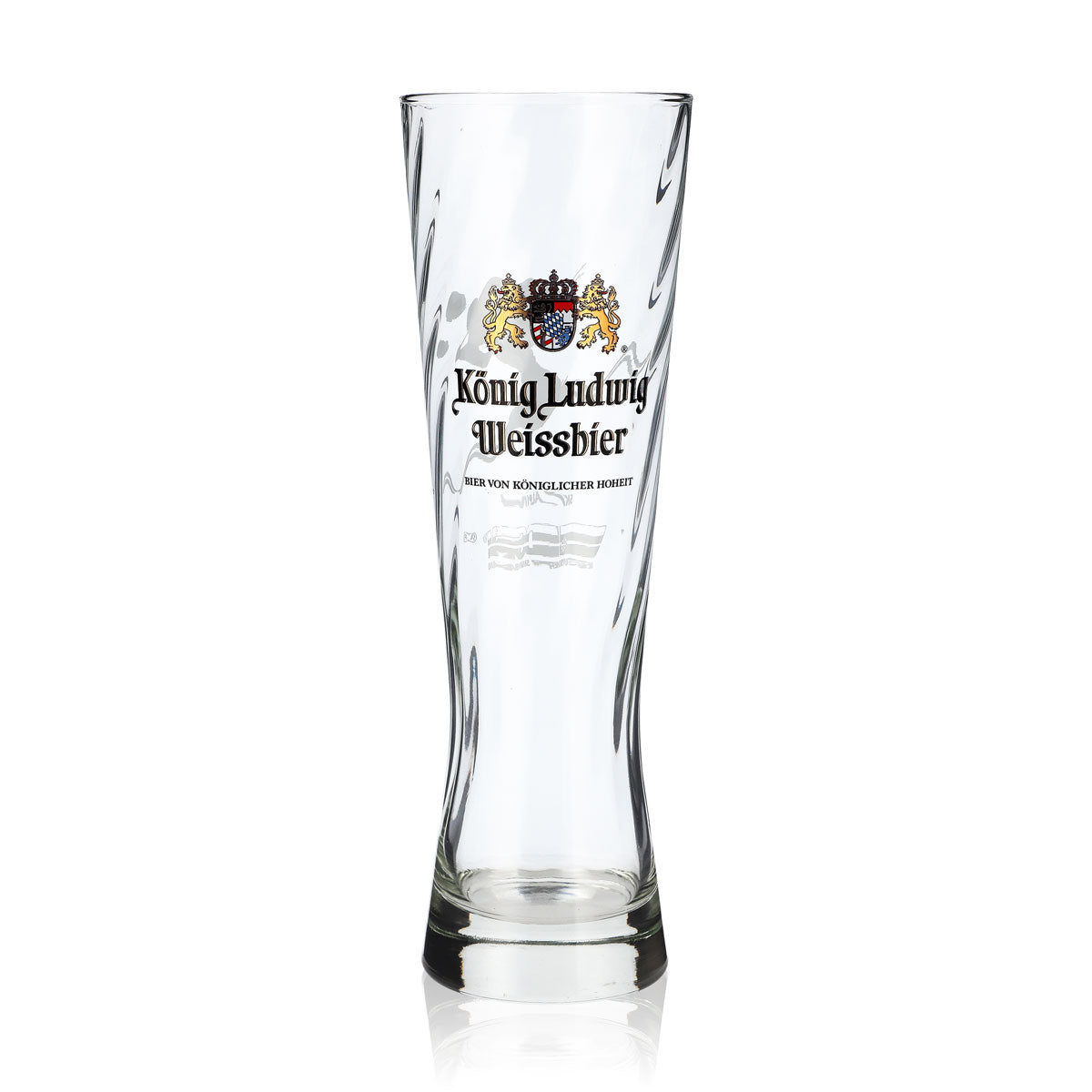 Bicchiere da birra "Re Ludovico", 0,5 l, bicchiere da birra bianca, edizione limitata con rilievo "Sci alpino"