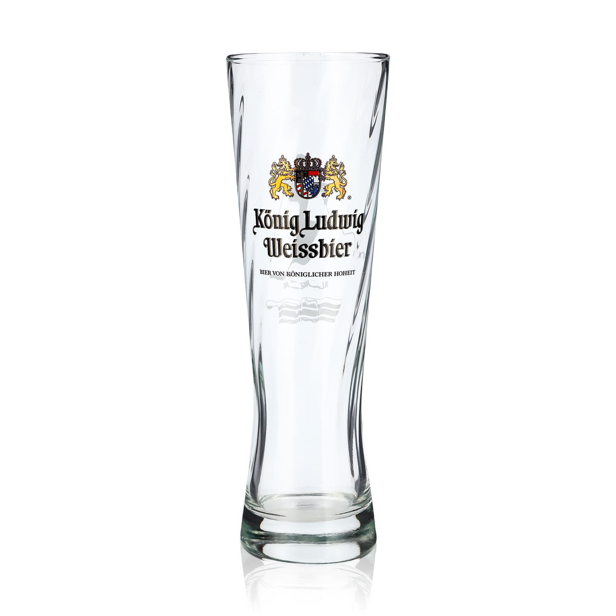 Bicchiere da birra "Re Ludovico", 0,5 l, bicchiere da birra bianca, edizione limitata con rilievo "Sci di fondo"