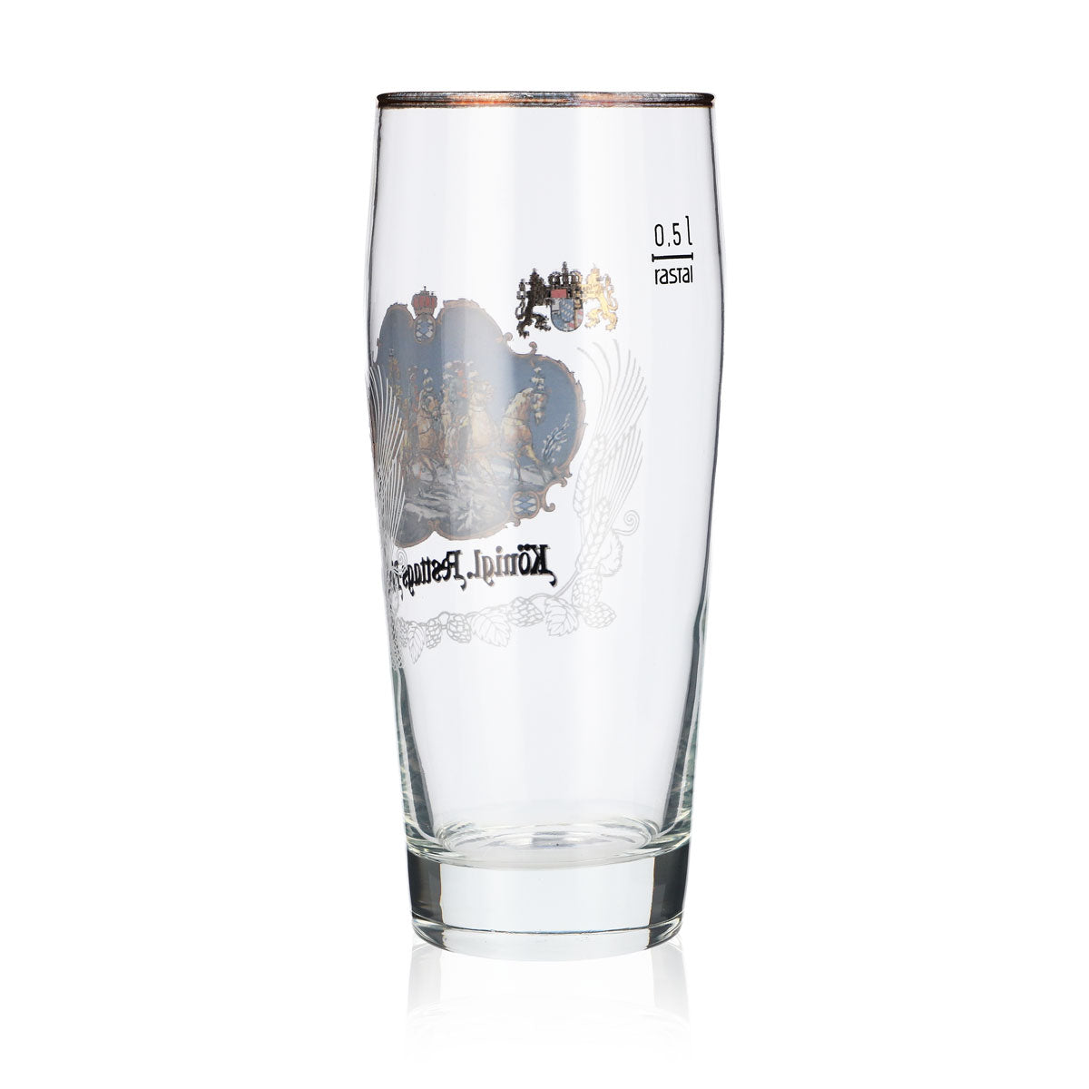 Bicchieri da birra König Ludwig 0,5 l Willibecher Bicchiere da collezione Cavallo giallo Rastal – Vista 3