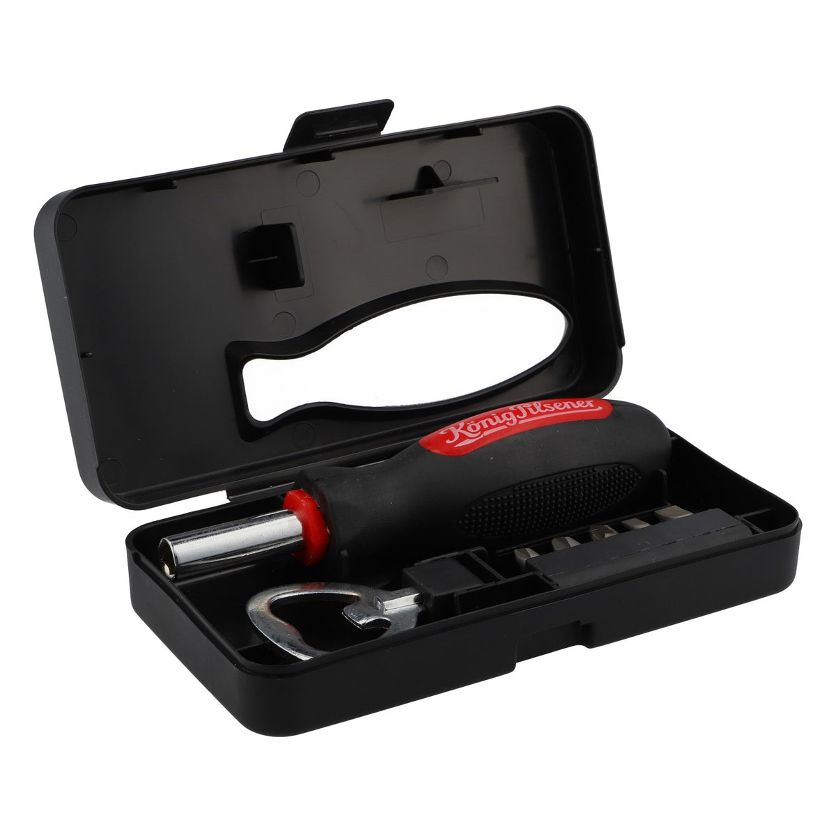 King Pilsener Birra Bit-Werkzeugtool Apribottiglie Cacciavite Scatola degli attrezzi per auto – Vista 2