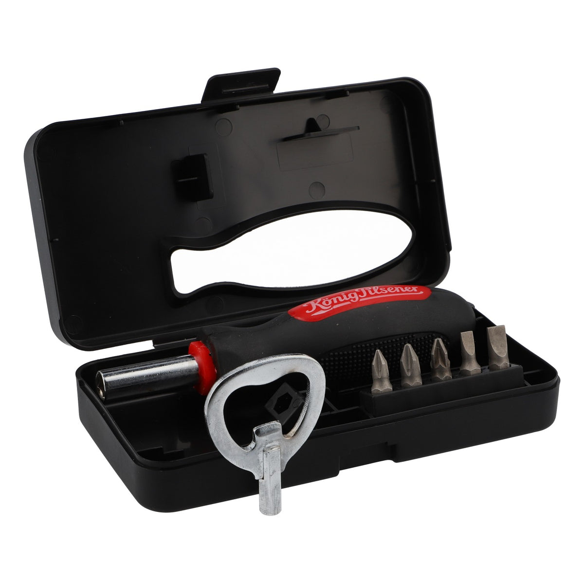 King Pilsener Birra Bit-Werkzeugtool Apribottiglie Cacciavite Scatola degli attrezzi per auto – Vista 3