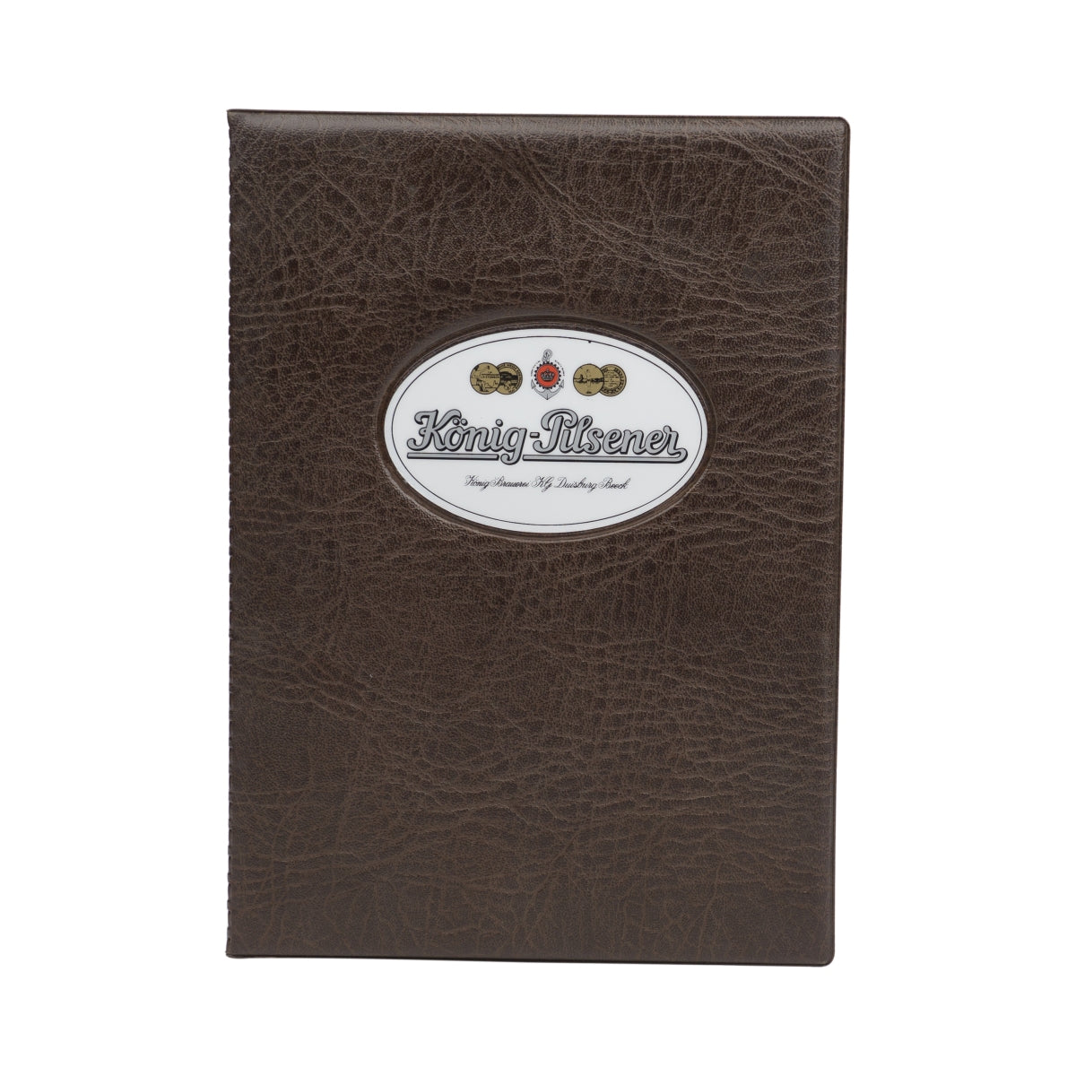 König Pilsener Birra Carta delle bevande e dei piatti Marrone 3 pagine DINA5 Supporto per menu
