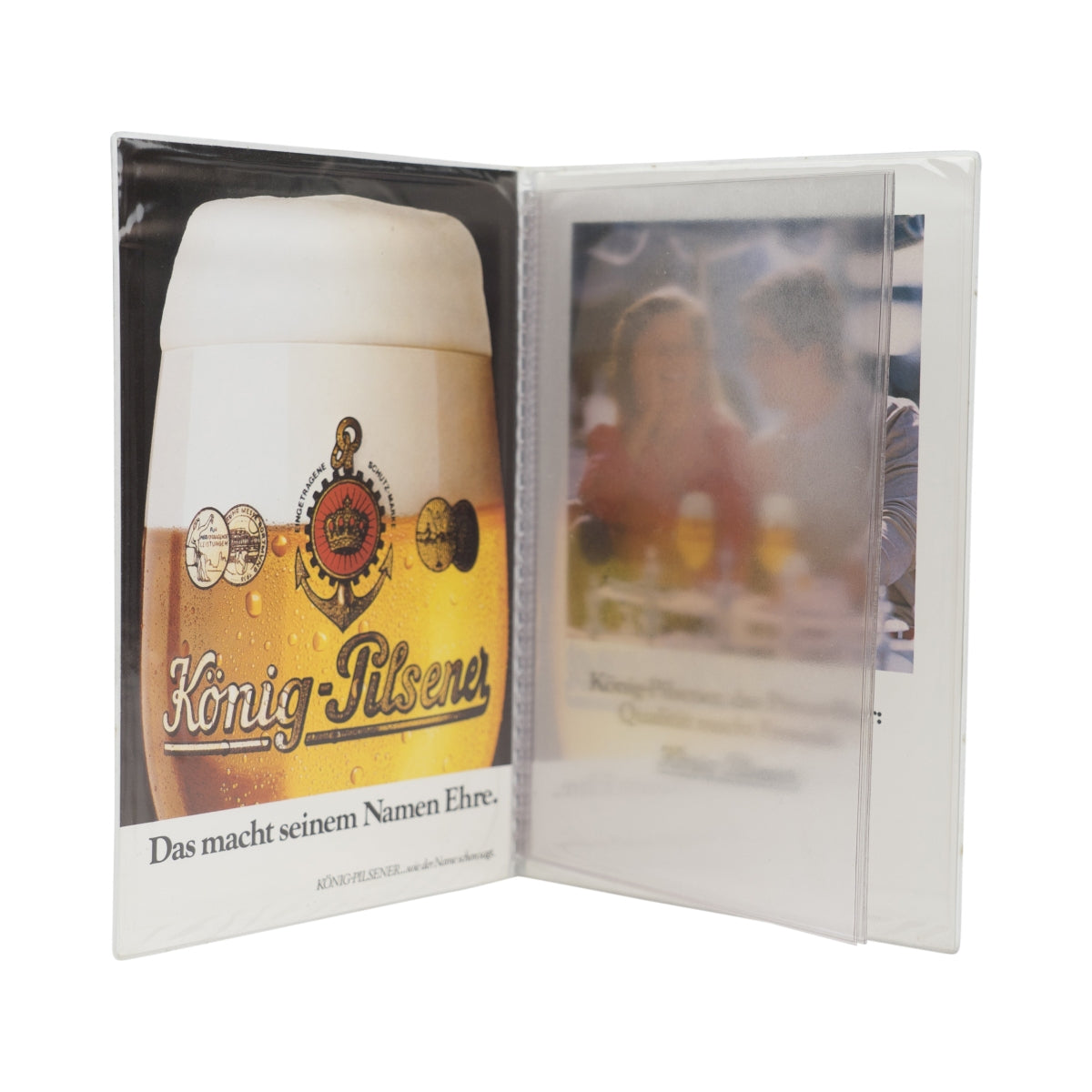 König Pilsener Birra Carta delle bevande e dei piatti Marrone 3 pagine DINA5 Supporto per menu – Vista 3