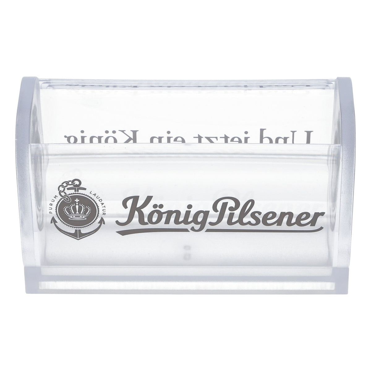 Porta-tappi per birra König Pilsener per tappi antigoccia Pilsdeckchen trasparente – Vista 2