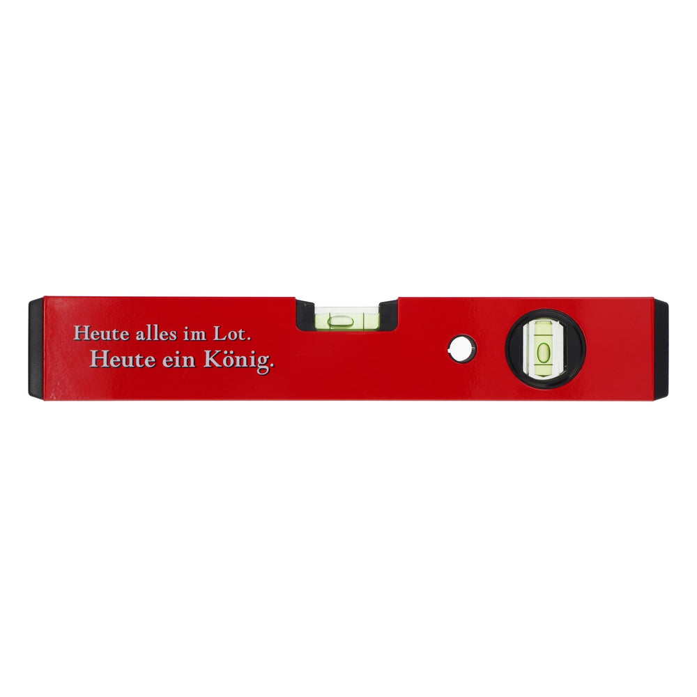 König Pilsener Livella a bolla d'aria, metallo rosso, 30 cm, decorazione per bar da casa, utensile, nuovo