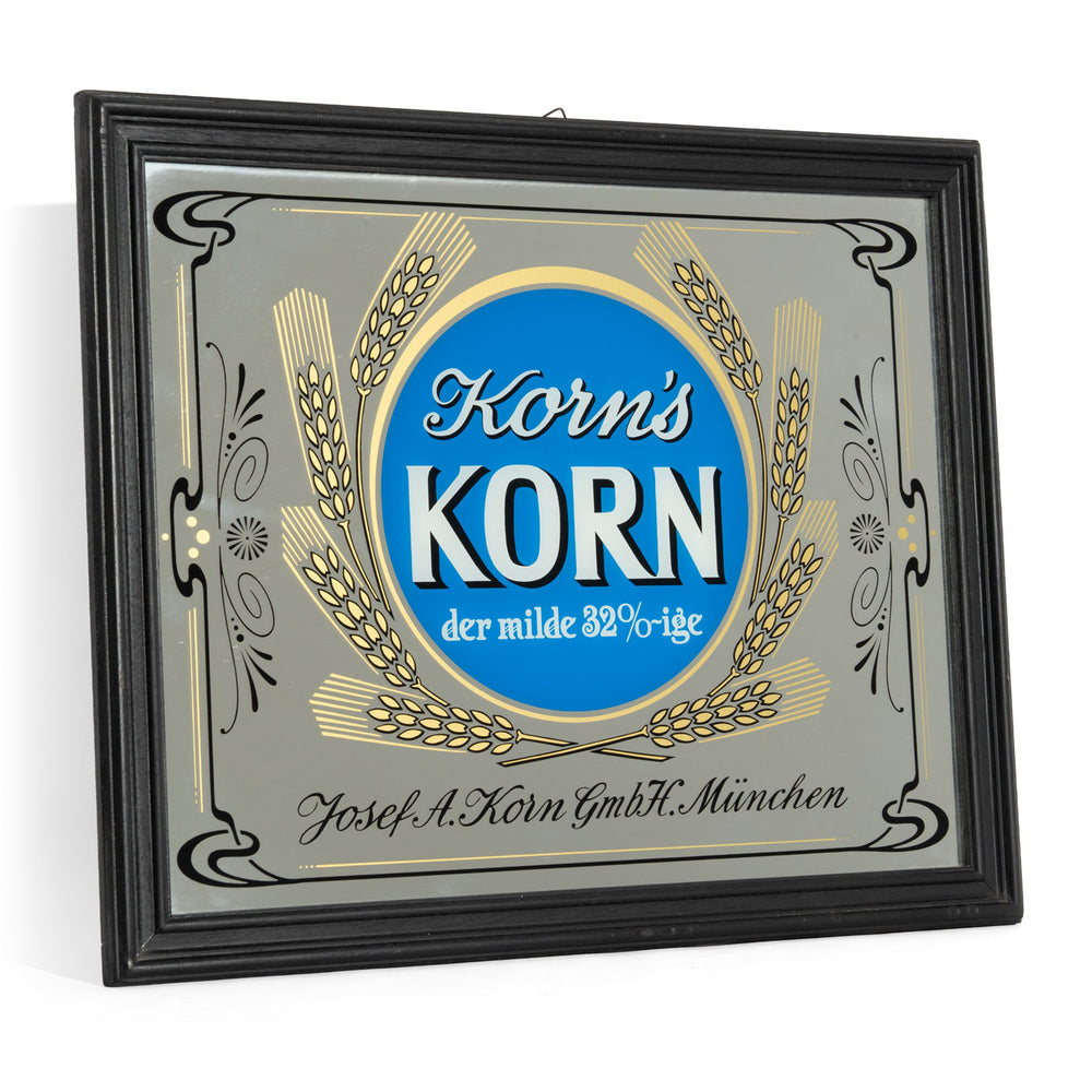 Korn's Korn Spiegel Specchio pubblicitario Accessori da bar Decorazione da parete Cornice nera