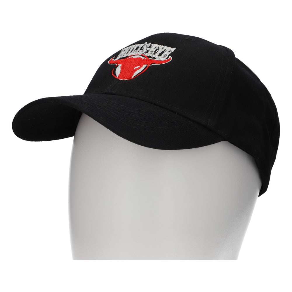 Cappellino da baseball Kraft Bulls-Eye con visiera, nero, regolabile, in cotone