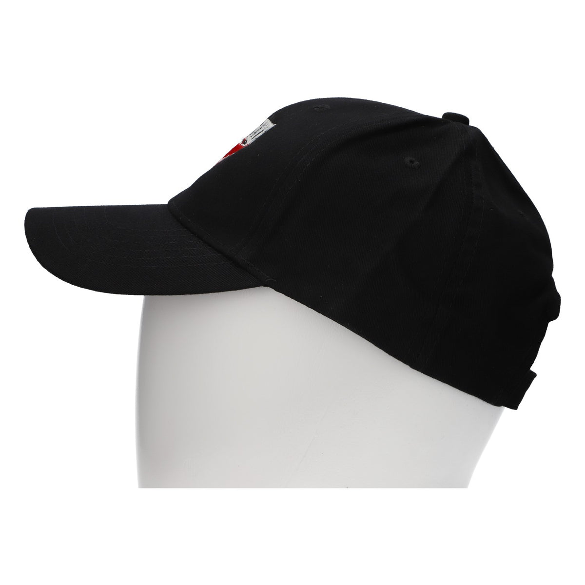 Cappellino da baseball Kraft Bulls-Eye con visiera, nero, regolabile, in cotone – Vista 3