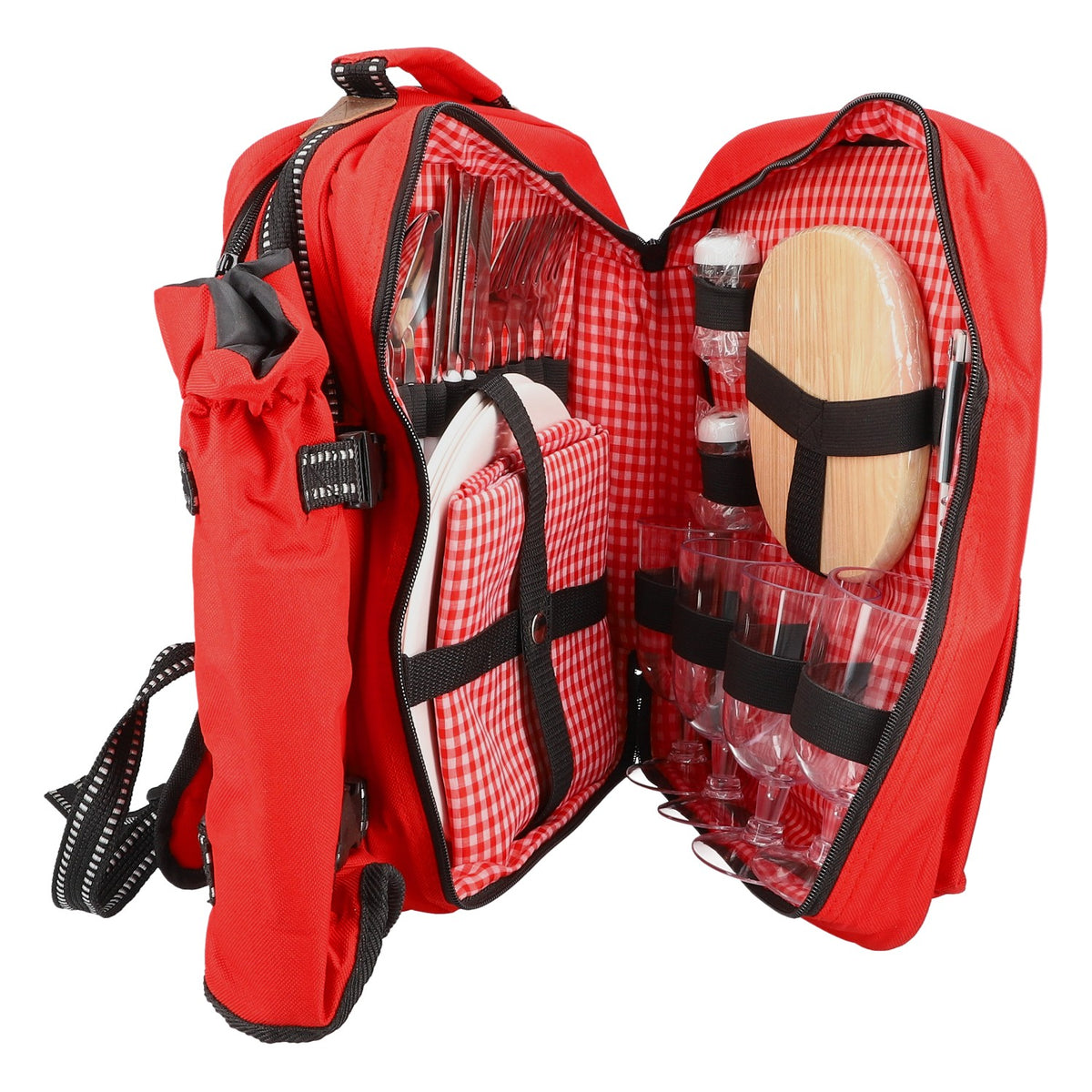 Zaino Kraft Food Picnic Camping  Outdoor 26 pezzi incl. borsa termica – Vista 3