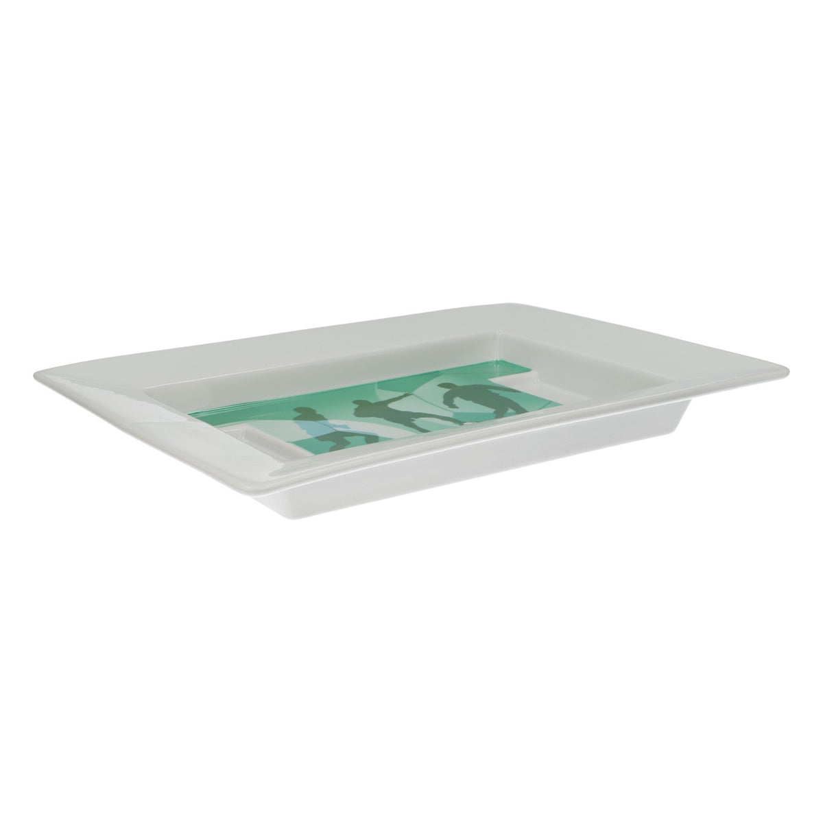 Kraft Lebensmittel Porcelain Olympic Games Serving Platter "Football Player" Solid – Vista 2