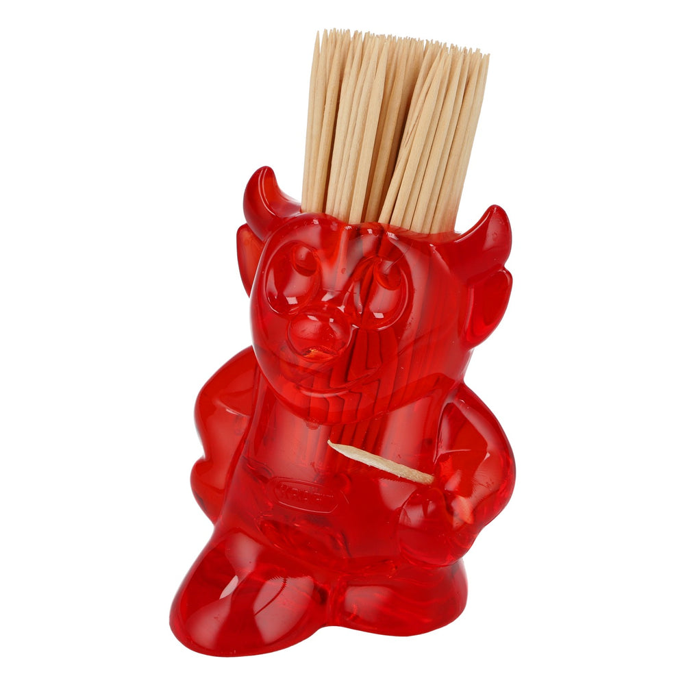 Portastuzzicadenti Kraft con motivi alimentari "Betzenberg Partyteufel" rosso - Idea regalo
