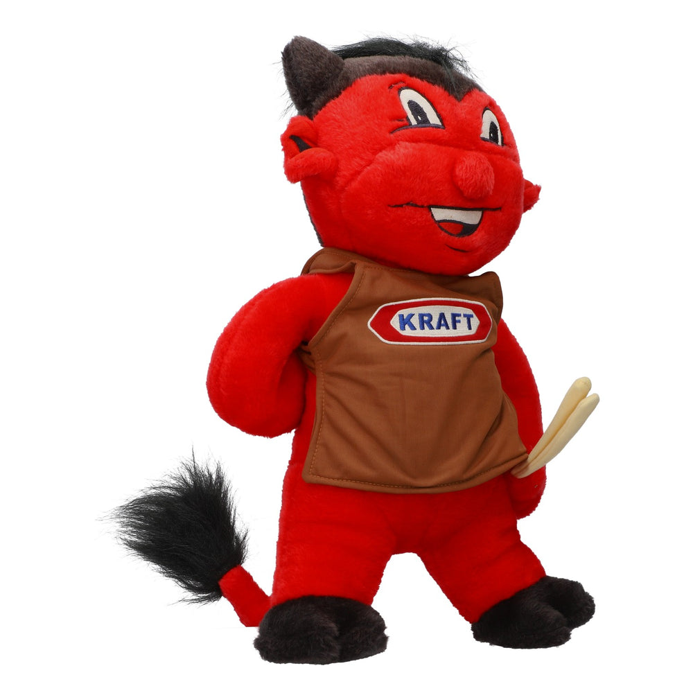 Kraft Partyteufel, mascotte in peluche da 60 cm, Betzenberg, Kaiserslautern, Zange