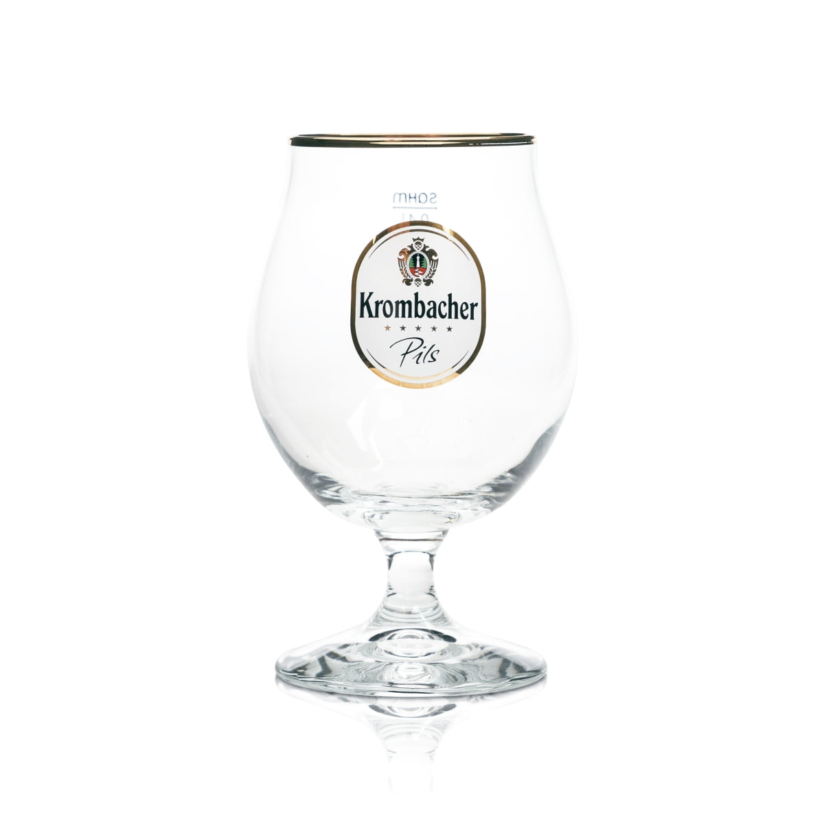 Bicchiere da birra Krombacher 0,4 l bicchiere da birra con bordo dorato Bruxelles Balloon Tulip Cup