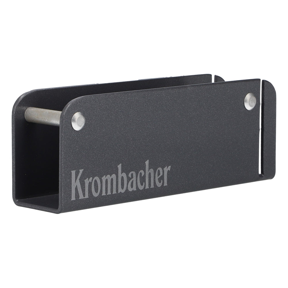 Espositore da tavolo della birra Krombacher con scritte bianche