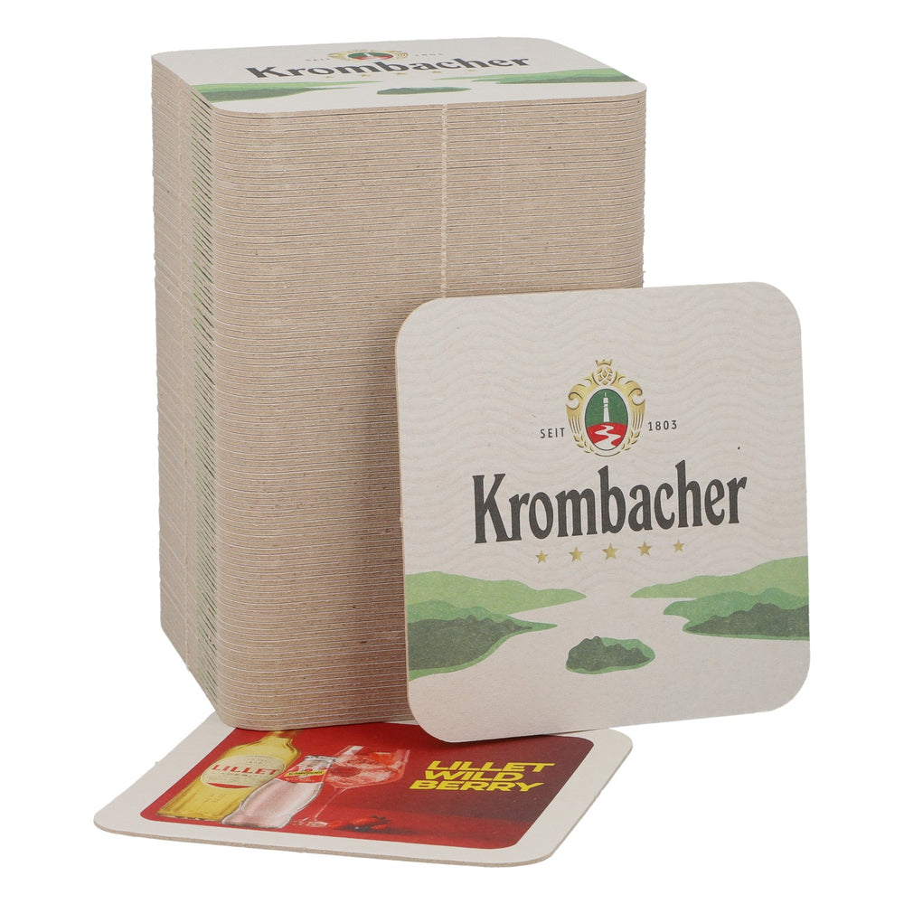 Krombacher Birra Sottobicchiere Lillet Wild Berry nuovo Carta bianca Coaster