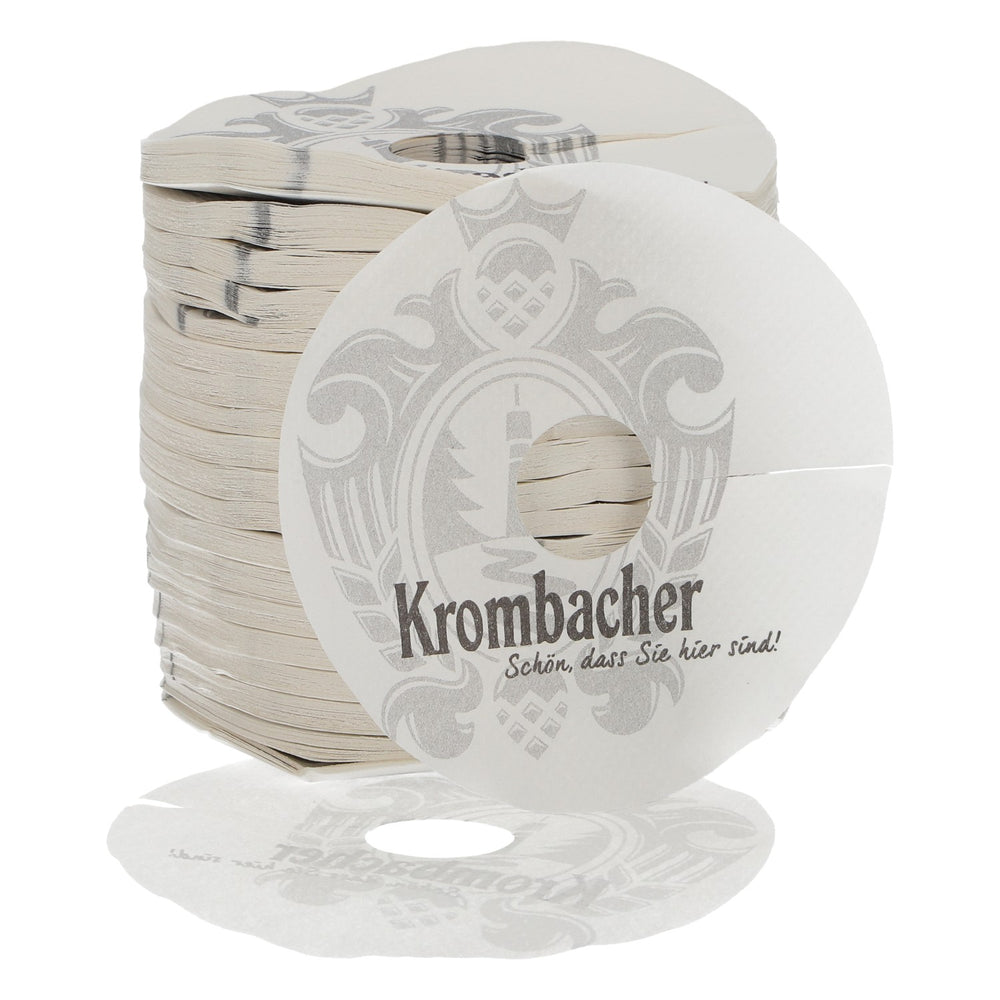 Krombacher Birra Sottobicchiere Tovaglietta di carta nuova bianca Sottobicchiere Coaster
