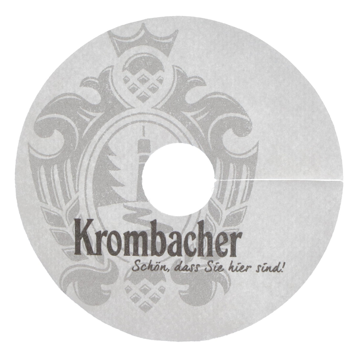 Krombacher Birra Sottobicchiere Tovaglietta di carta nuova bianca Sottobicchiere Coaster – Vista 3
