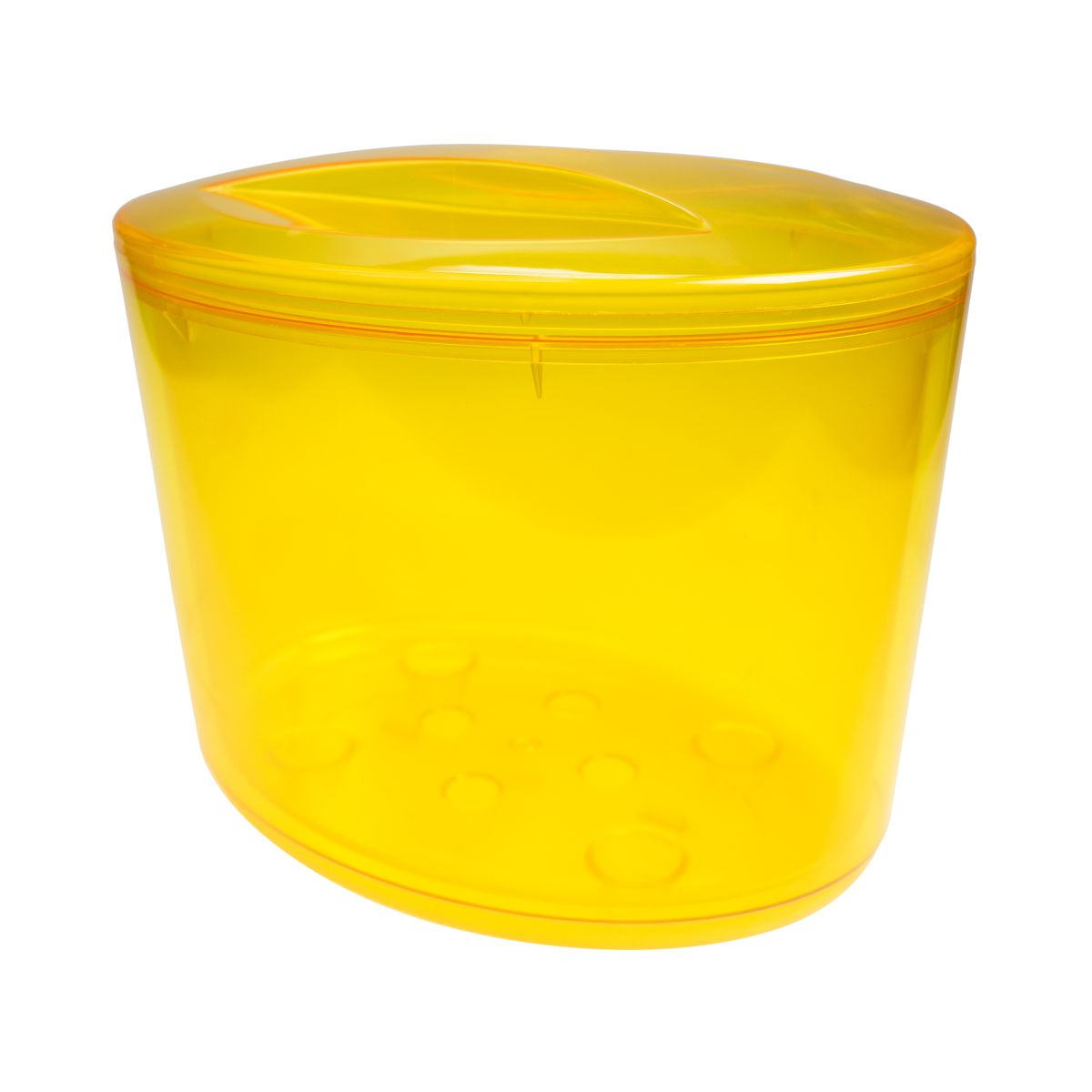 Refrigeratore per bottiglie Contenitore per ghiaccio giallo con coperchio Refrigeratore per bevande Ghiacciaia