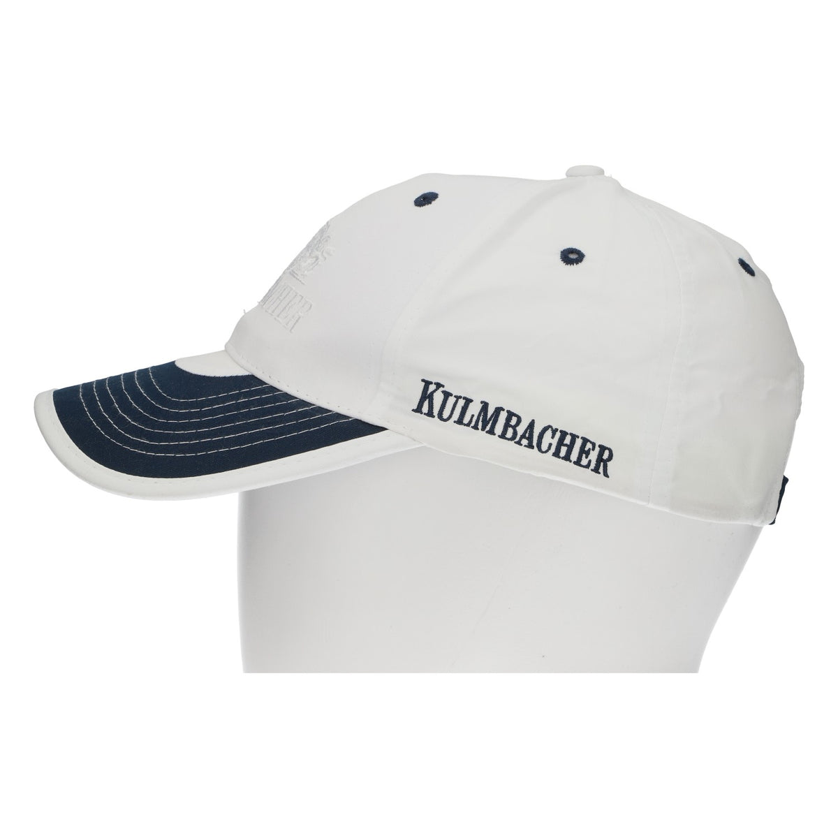 Cappellino da baseball Kulmbacher Reichelbräu, bianco/blu, regolabile – Vista 3