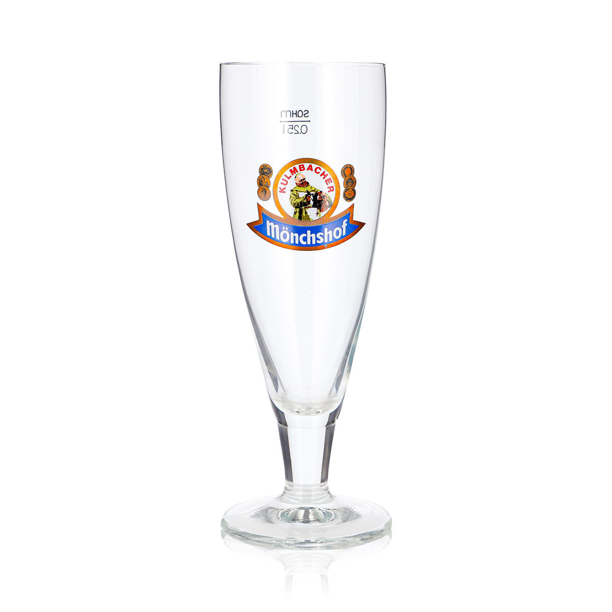 Bicchiere da birra Kulmbacher Reichelbräu da 0,25 l, modello “Pokal Mönchshof Sahm” – Vista 2
