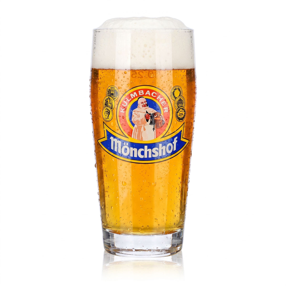 Bicchiere da birra Kulmbacher Reichelbräu da 0,25 l, modello Willi-Becher Mönchshof