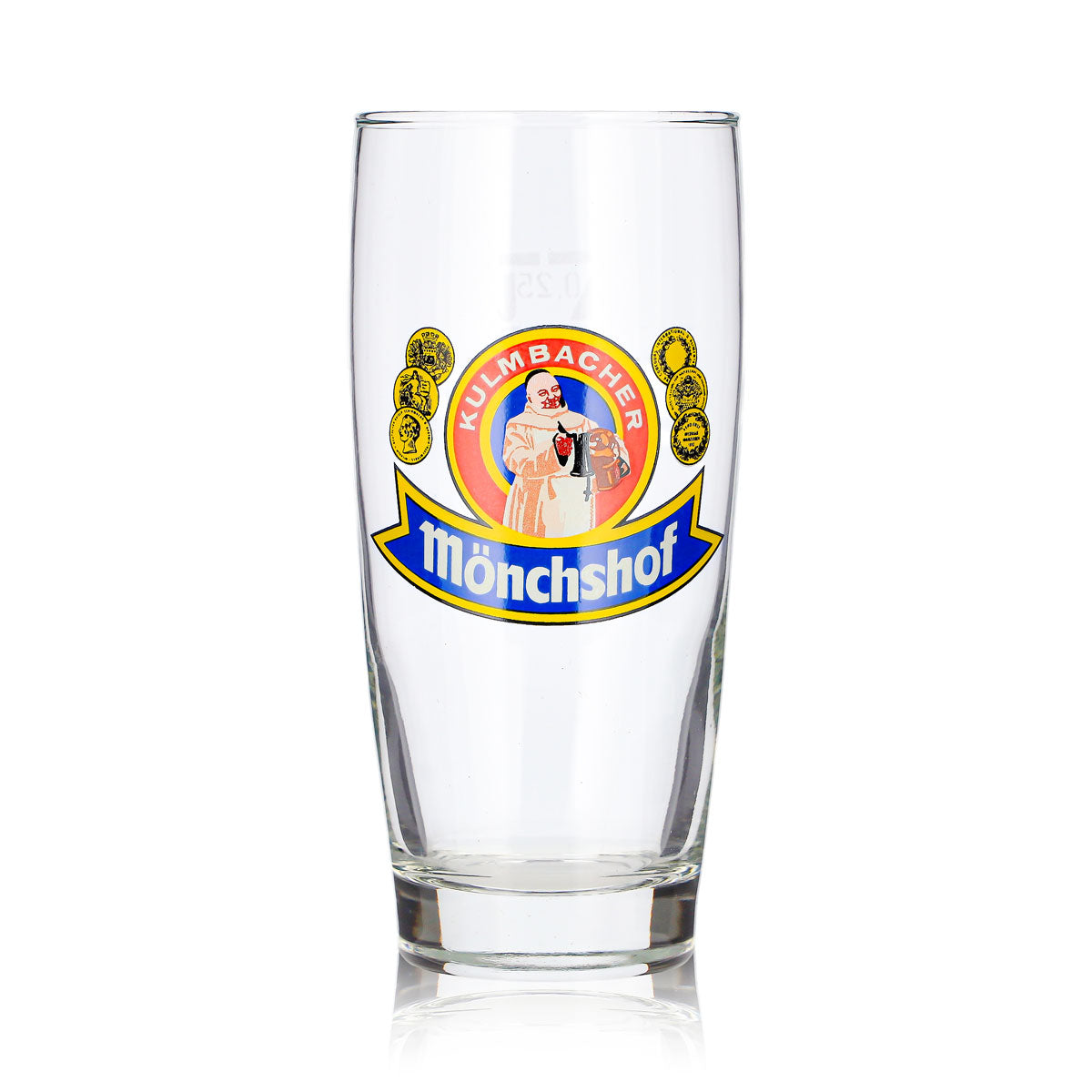 Bicchiere da birra Kulmbacher Reichelbräu da 0,25 l, modello Willi-Becher Mönchshof – Vista 2