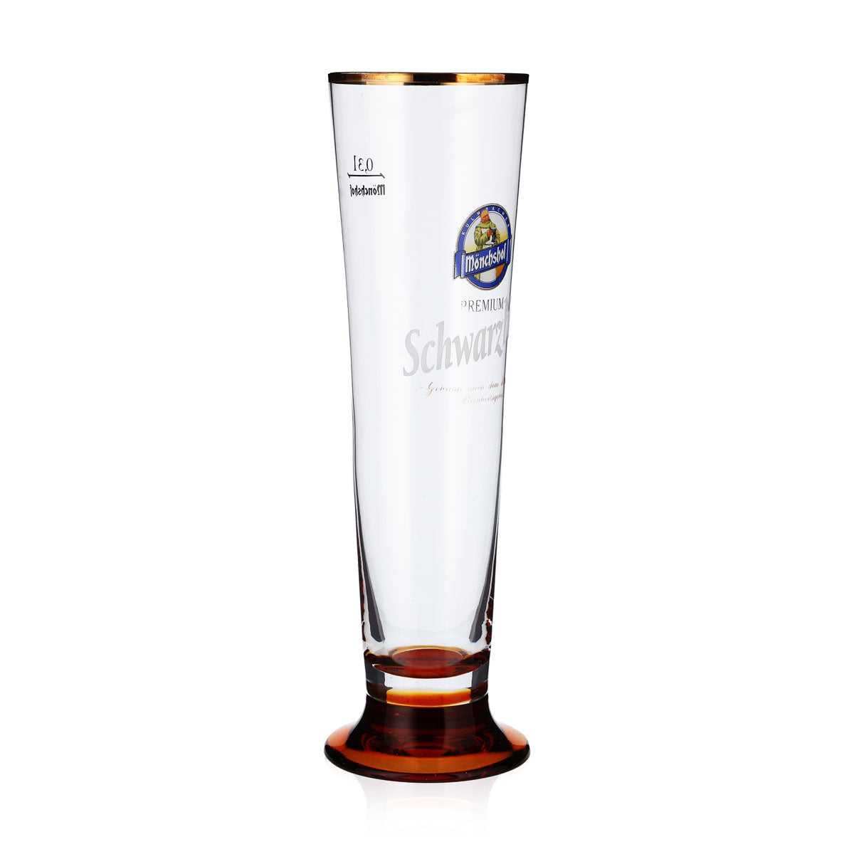 Bicchiere da birra Kulmbacher Reichelbräu 0,3 l Tulipano Mönchshof logo blu – Vista 2