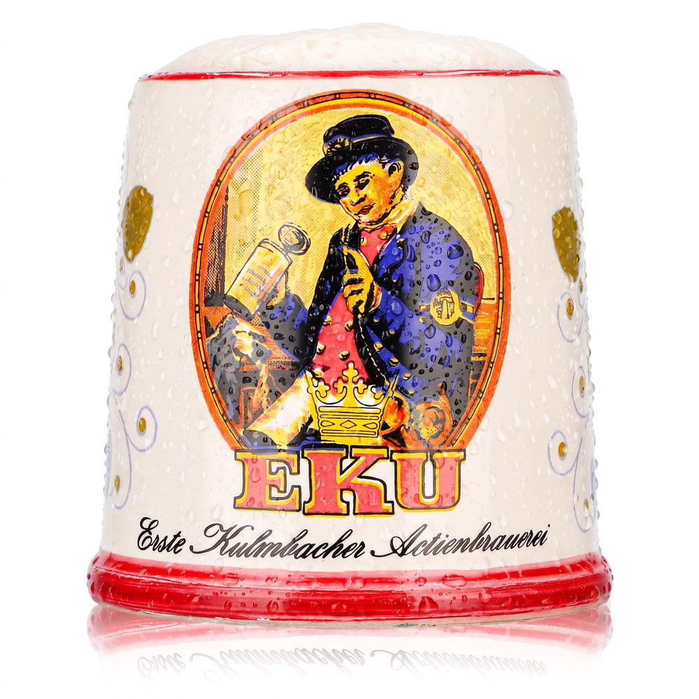 Bicchiere da birra Kulmbacher Reichelbräu, boccale da birra, 0,38 l, EKU, ceramica di Rosenheim