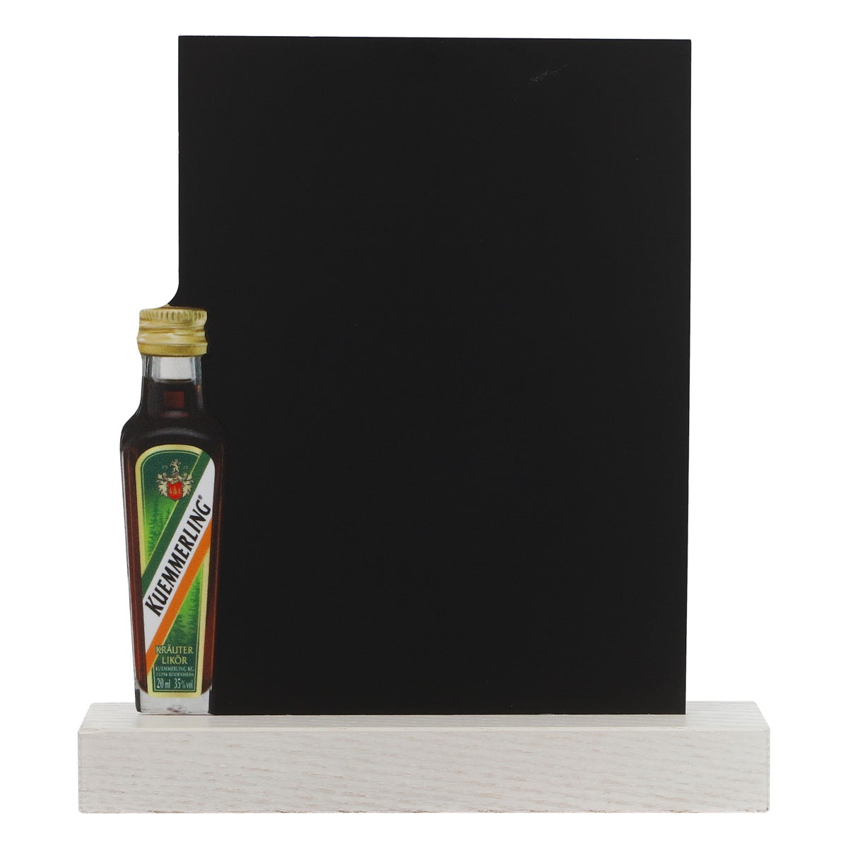 Kümmerling Liquore Lavagnetta Mini, espositore da tavolo nuovo in legno nero – Vista 2