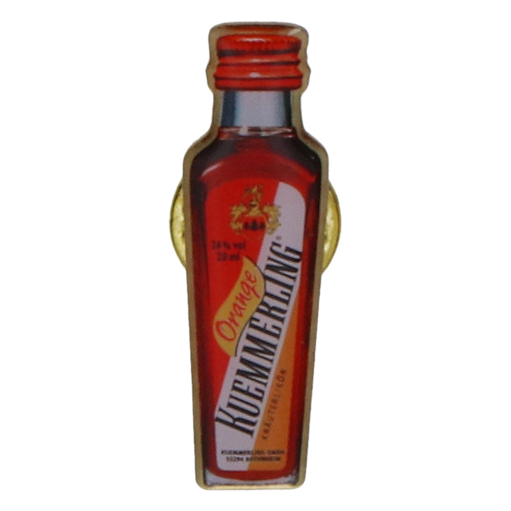 Spilla per bottiglia di liquore all'arancia Kümmerling - Nuova - In metallo - Per gli appassionati di liquori alle erbe