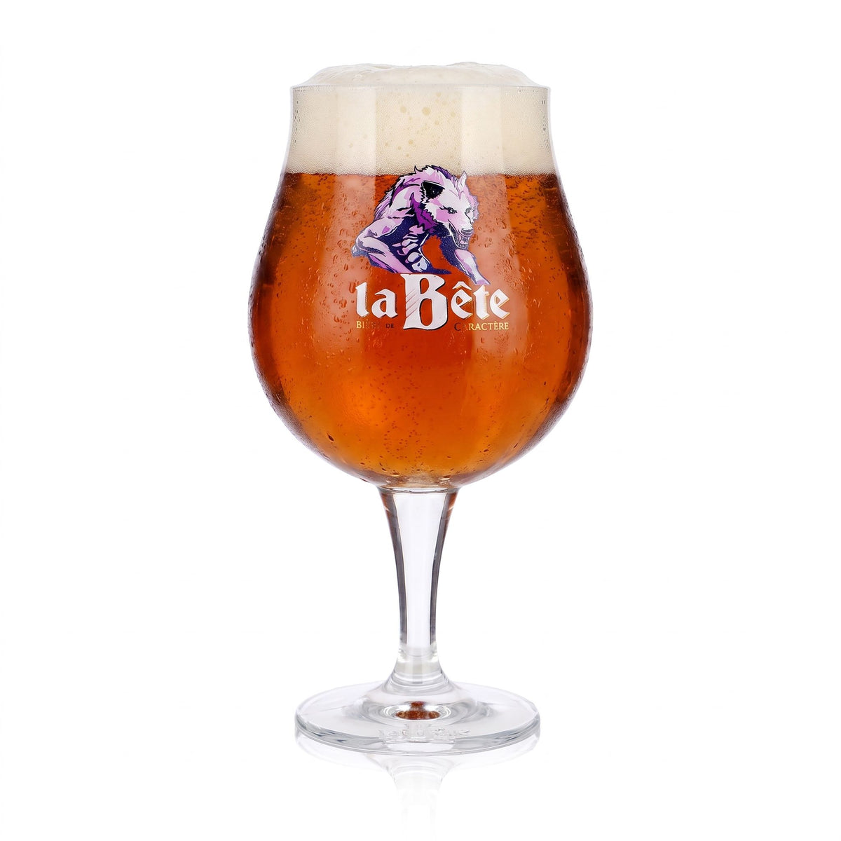 Bicchiere da birra La Bete da 0,5 l, a forma di coppa, con motivo del lupo, Ritzenhoff