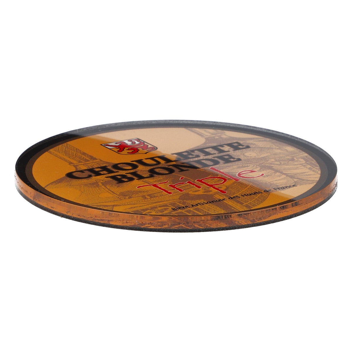 La Choulette Birra Sottobicchiere Choulette Carotte Piatto rotondo nuovo bianco – Vista 2