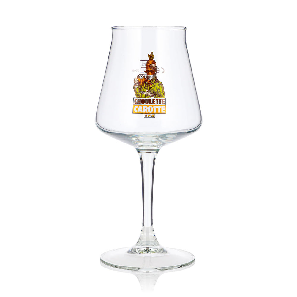 Bicchiere da birra La Choulette da 0,25 l, a forma di tulipano, Choulette Carotte, bicchiere da degustazione, bicchiere da birra