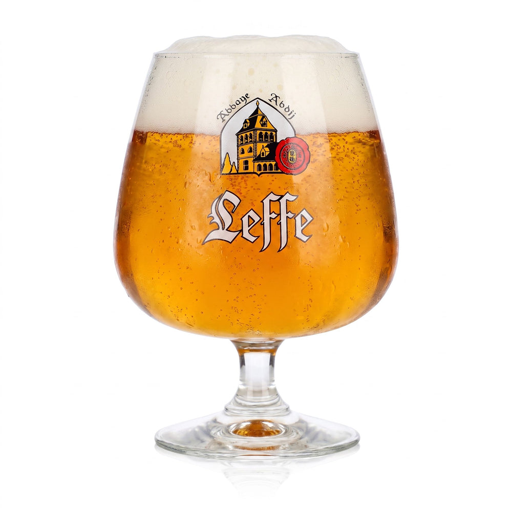 Bicchiere da birra Leffe da 0,5 l, bicchiere a coppa, bicchiere a tulipano, bicchiere da birra a coppa, bicchiere da birra a tulipano