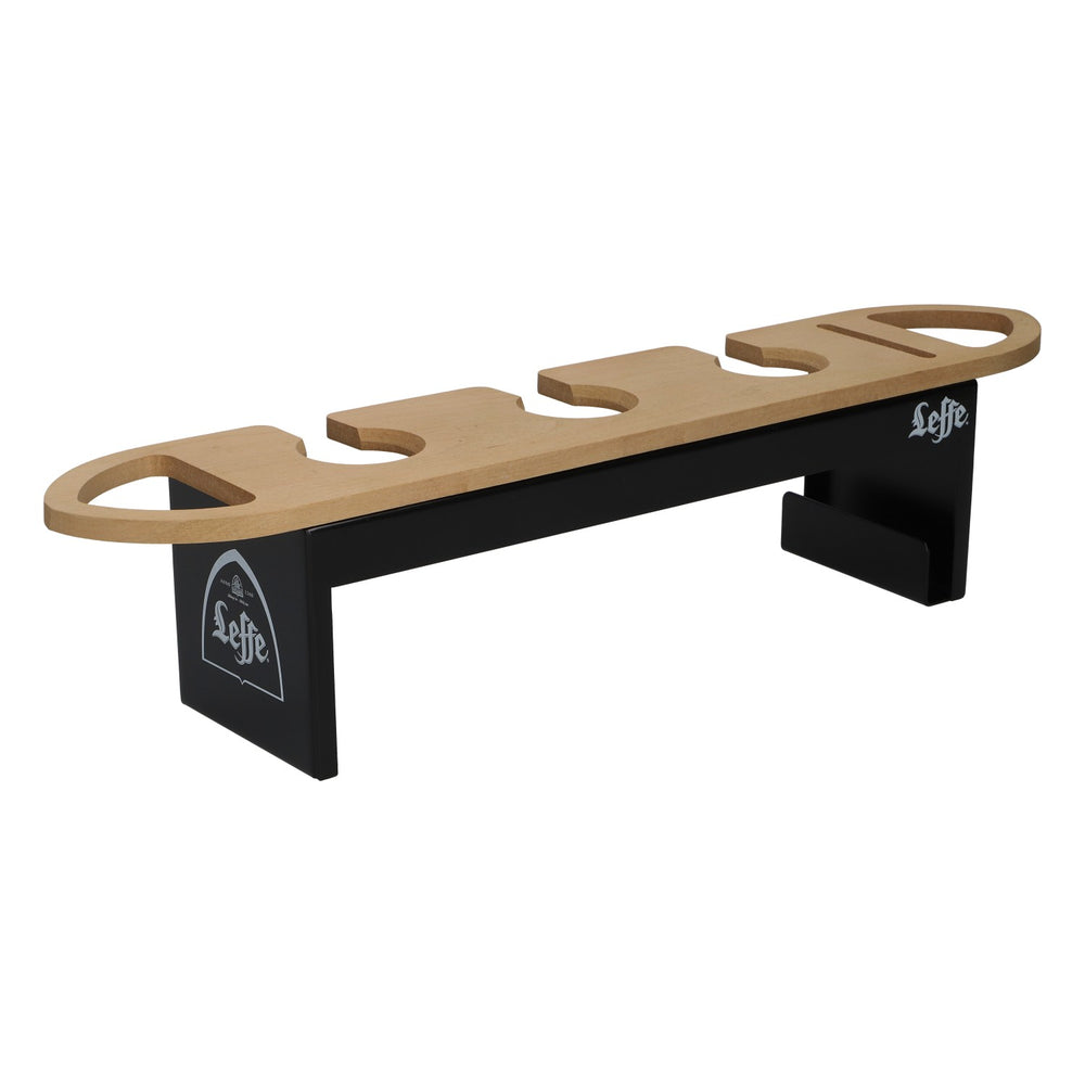 Portabicchieri Leffe Portabicchieri per bar e banconi da 3 bicchieri in vero legno