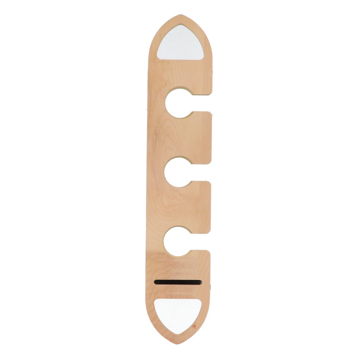 Set di portabicchieri Leffe con 3 bicchieri per bar e banconi in vero legno – Vista 3