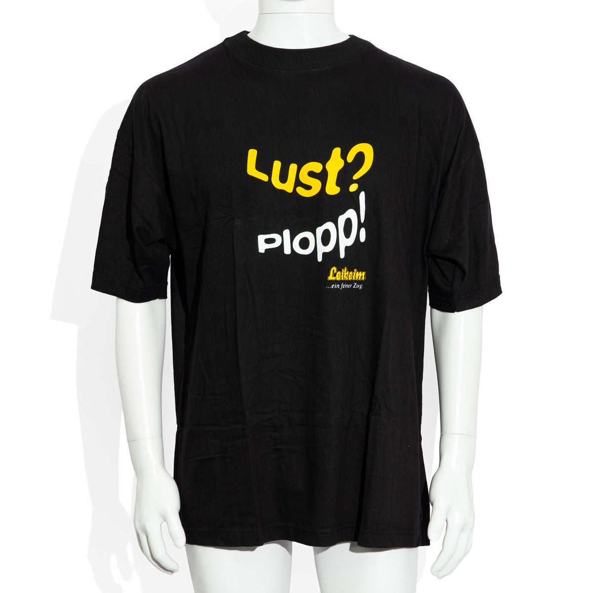 Ti va un bicchiere da birra Leikeim nero XXL? Plop! Maglietta in cotone
