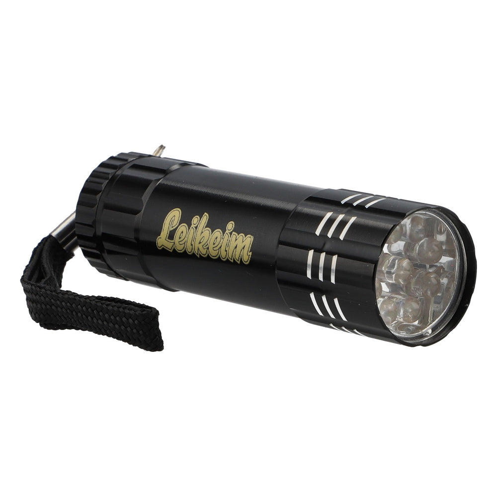 Torcia Leikeim da birra a LED, nera, in plastica, con batterie AAA incluse, luce