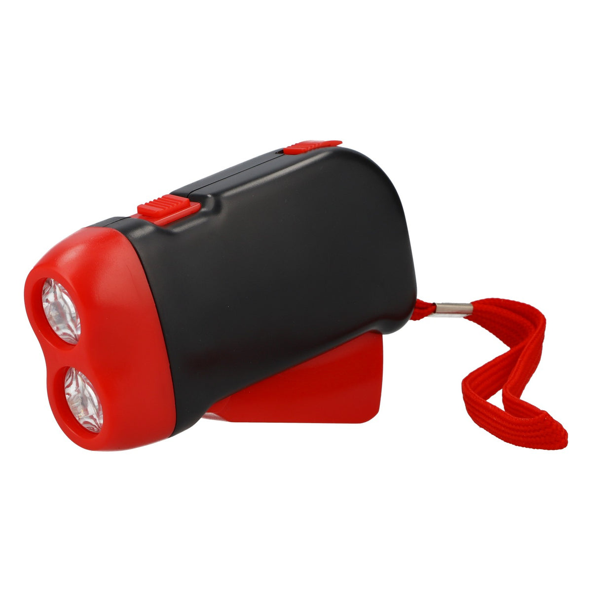 Torcia Leikeim Dynamo nera/rossa, luce fissa, con cordino da collo – Vista 6